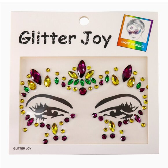 Mardi Gras Face Jewels #1093 - Picture 1 of 1